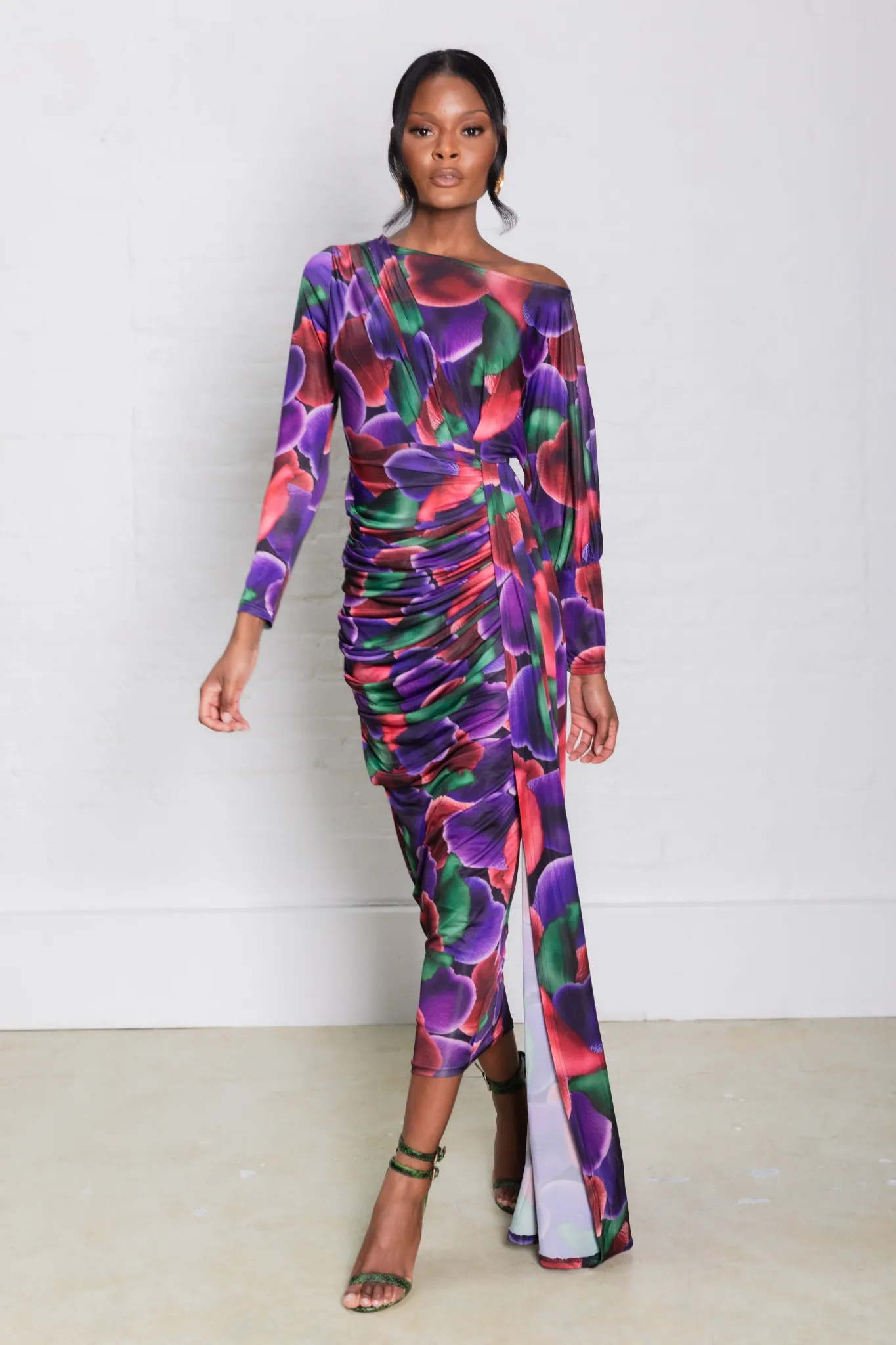 Zariah Dress Purple Print