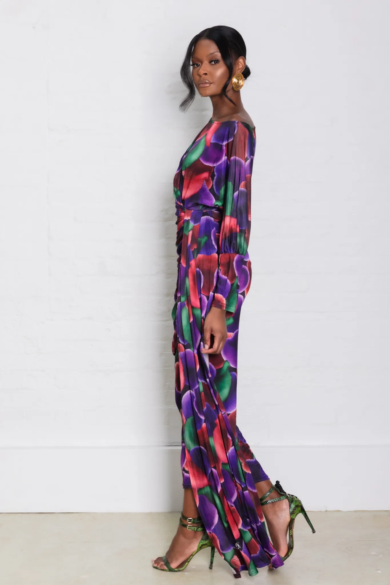 Zariah Dress Purple Print