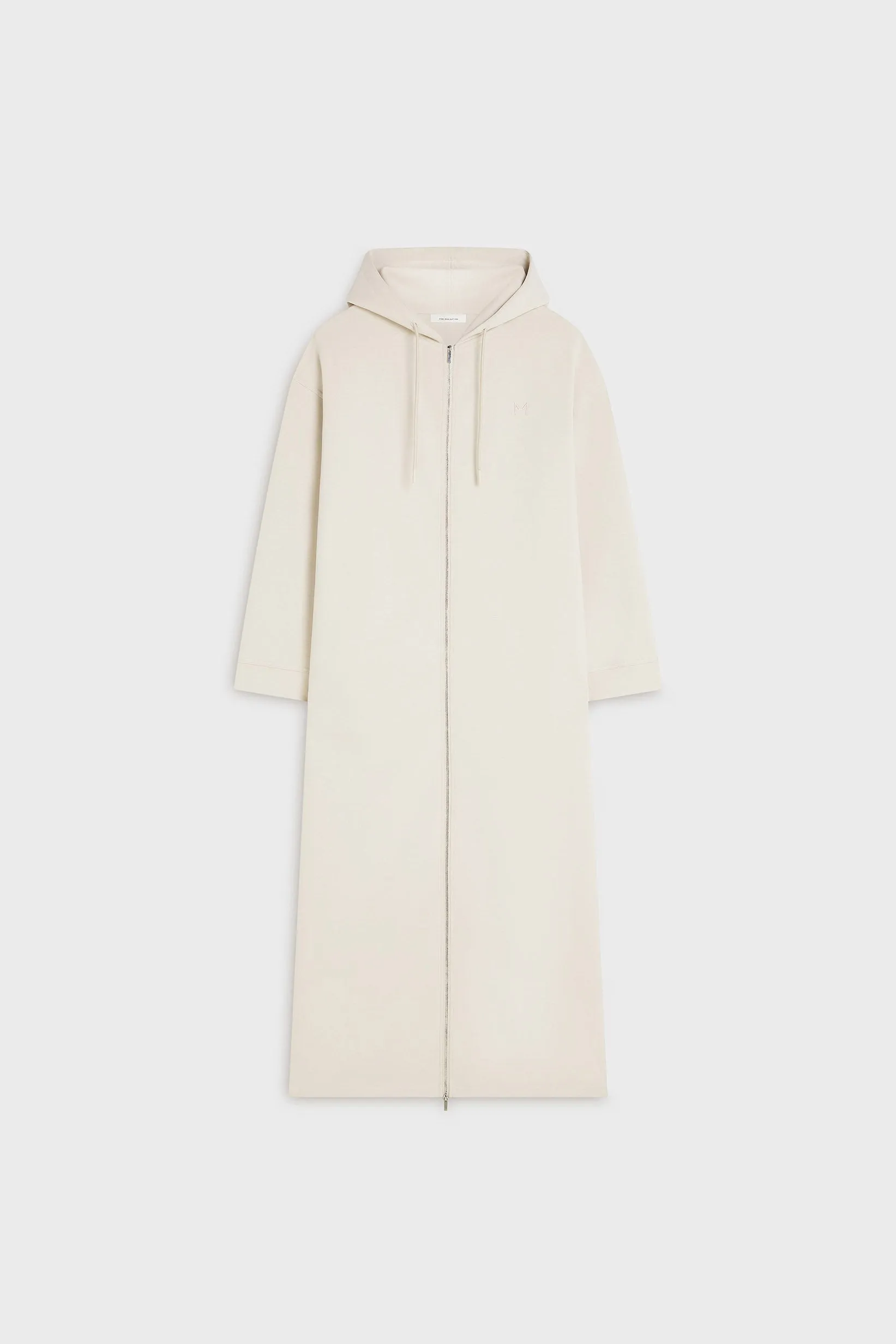 Zipped Hoodie Dress | Soft Taupe